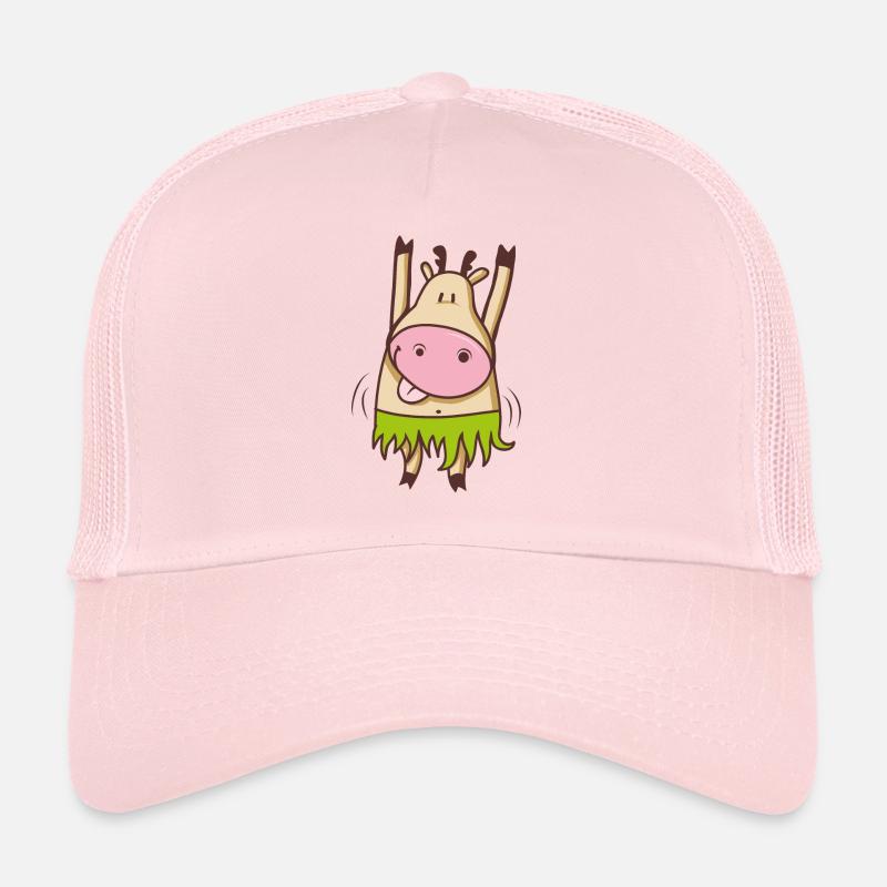 Tanzende Hula Hula Kuh - Trucker Cap - Hellrosa