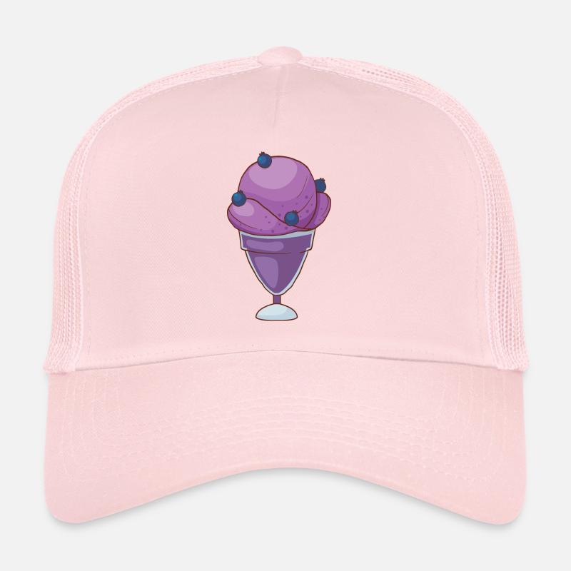 Crème glacée, crème glacée, crème glacée, crème glacée, boule, crème glacée, sundae Casquette trucker 
