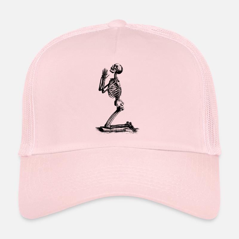 Squelette prier Casquette trucker 