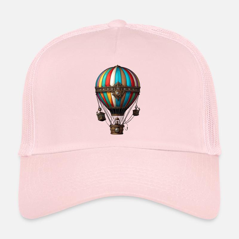 Montgolfière - Casquette trucker  - rose pâle