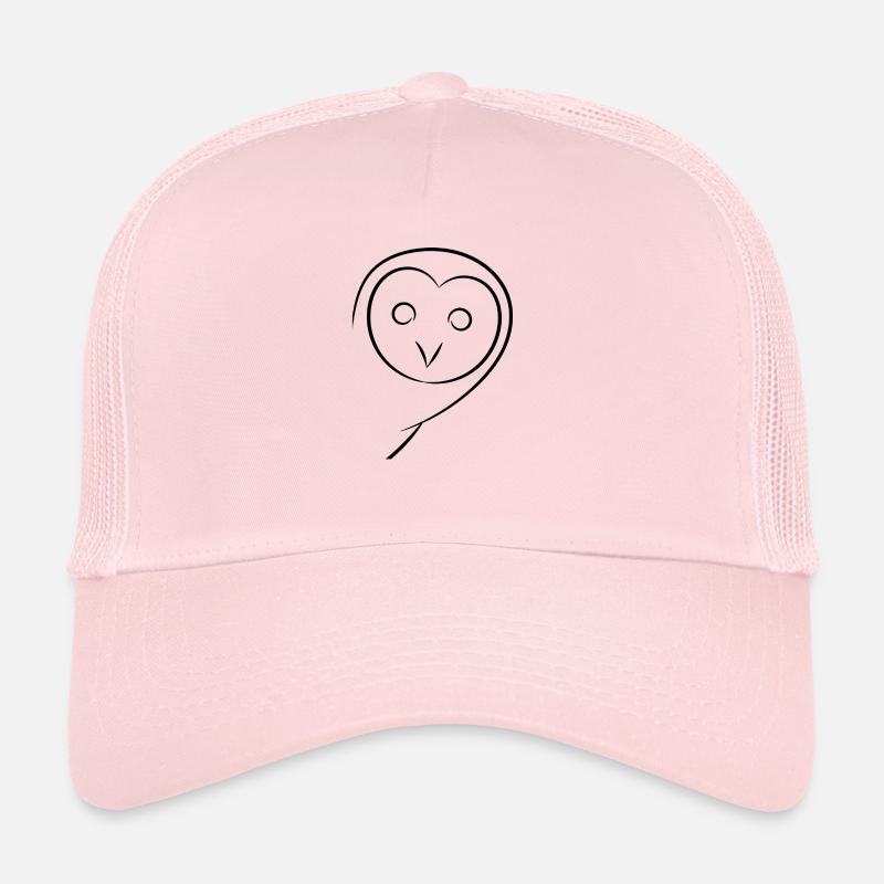 Eule - Trucker Cap - Hellrosa