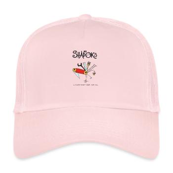 Couteau suisse Shadoks - Casquette trucker  - rose pâle - Devant