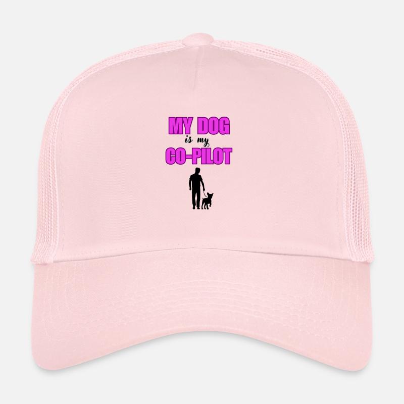 "My dog, my co-pilot" Trucker Cap