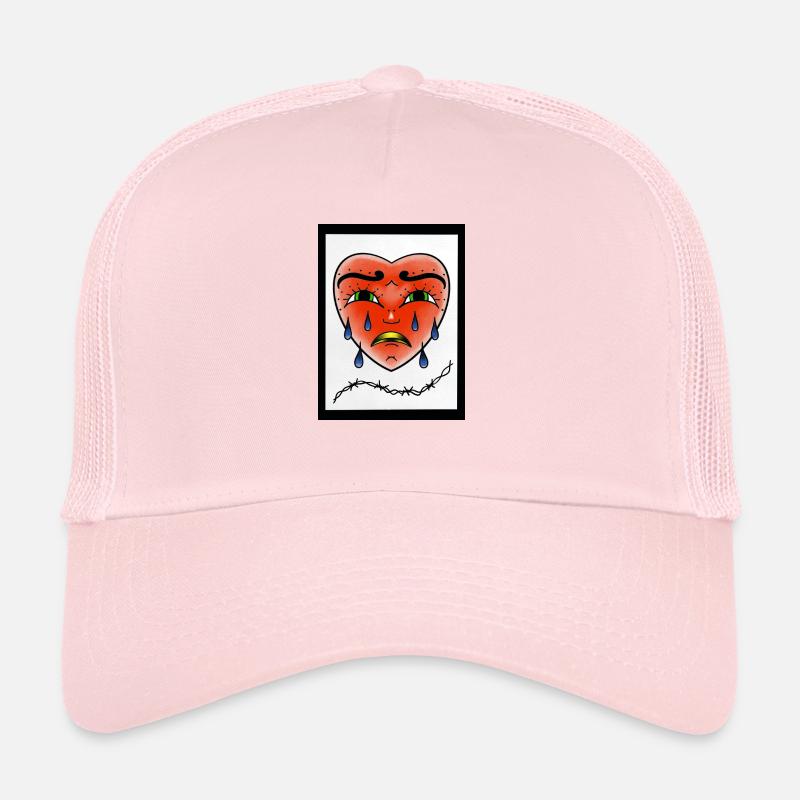 Crying Heart - Trucker Cap - Hellrosa