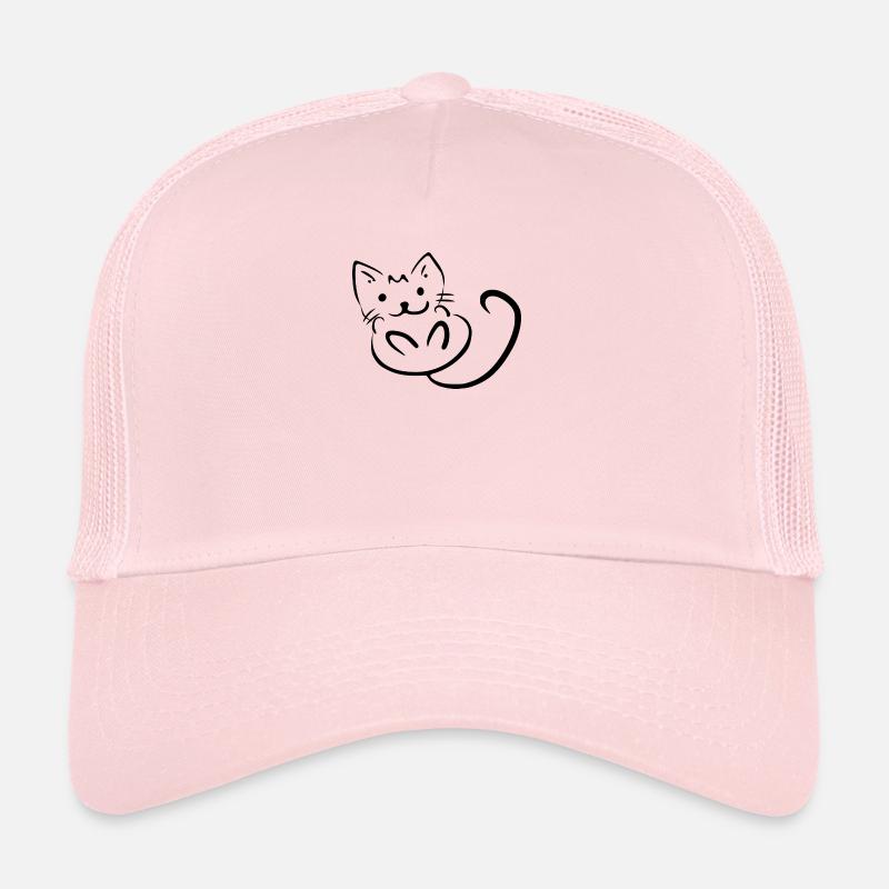 Katze - Trucker Cap - Hellrosa