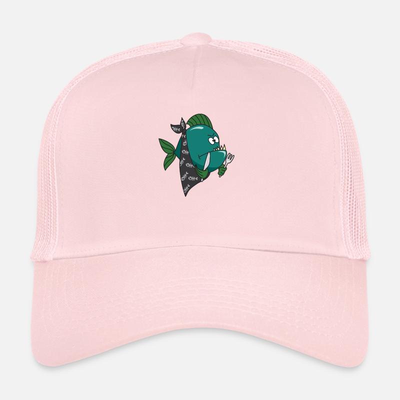Piranha - Casquette trucker - rose pâle