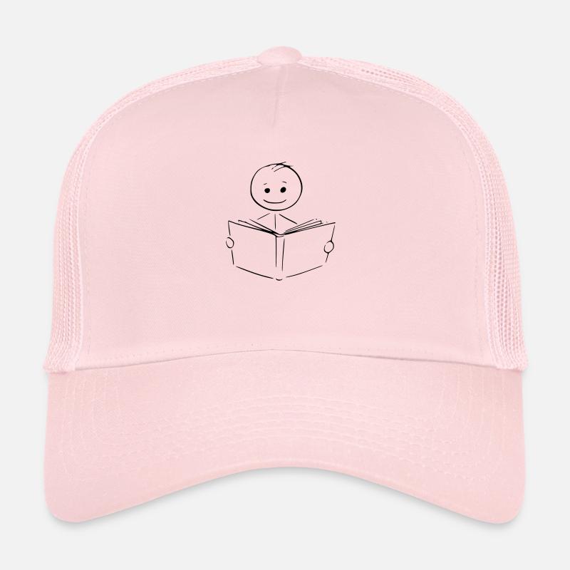 Vector bookworm books shirt Trucker Cap