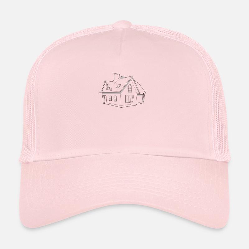 maison - Casquette trucker  - rose pâle