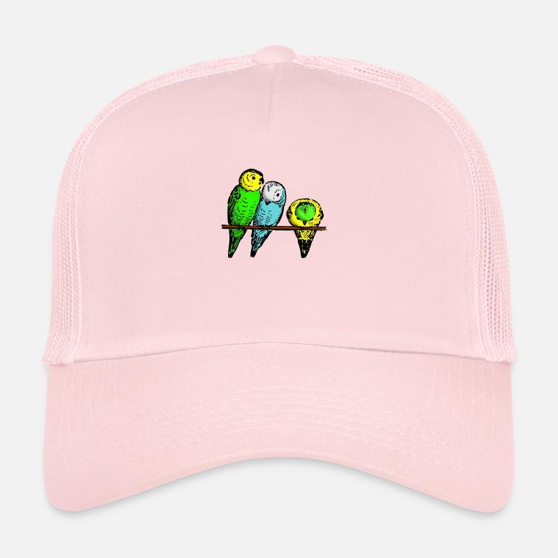 budgies - Trucker Cap - pale pink