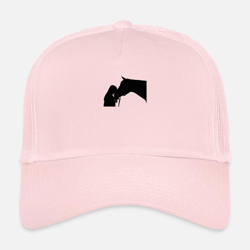 cheval - Casquette trucker - rose pâle