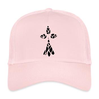 Hermine - Casquette trucker  - rose pâle - Devant