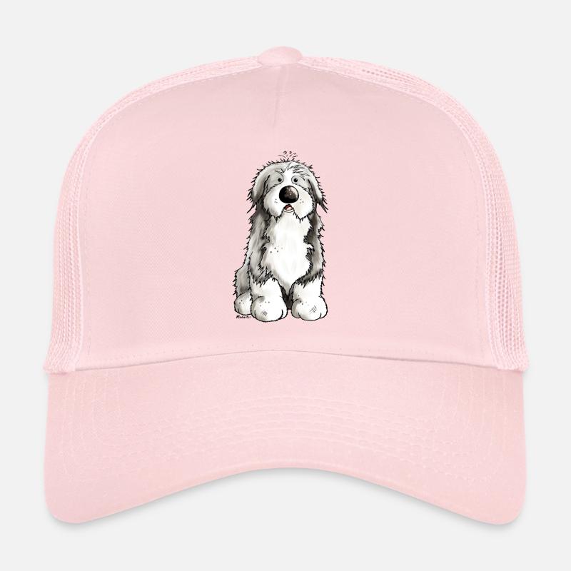 Drôle Bearded Collie - Colley Barbu Casquette trucker 