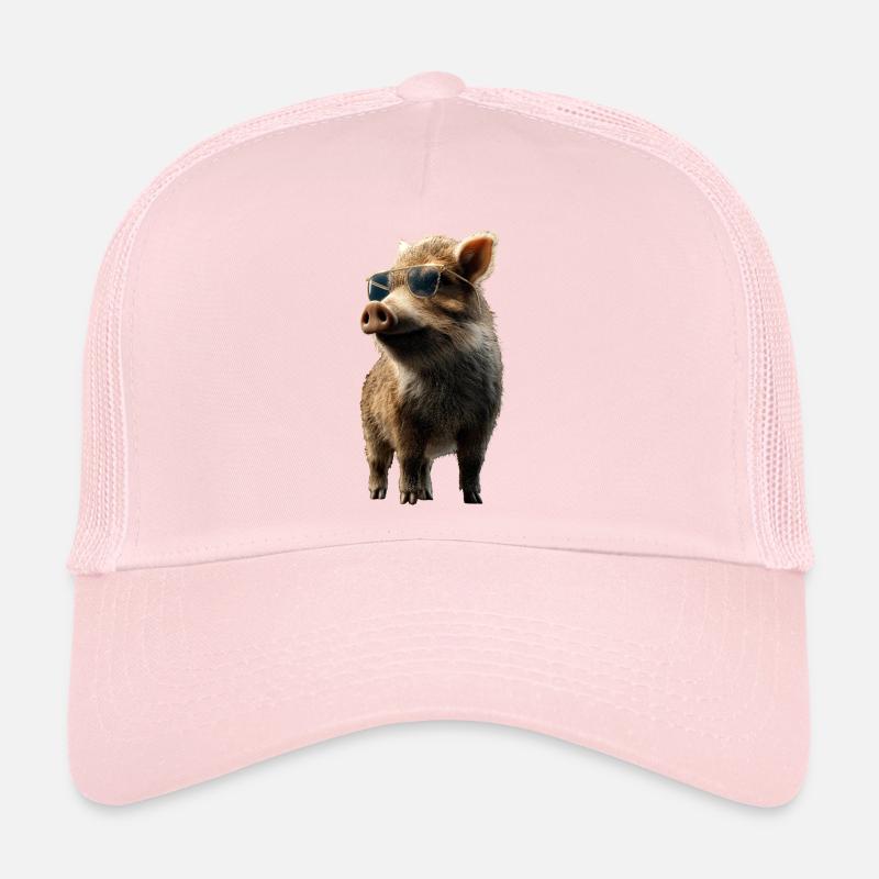 Wild boar Wild boar Wild boar Pig Hunter Trucker Cap