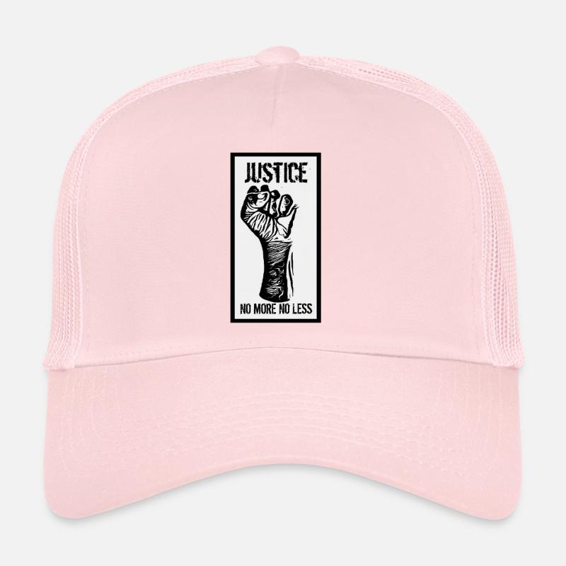 justice - Casquette trucker  - rose pâle