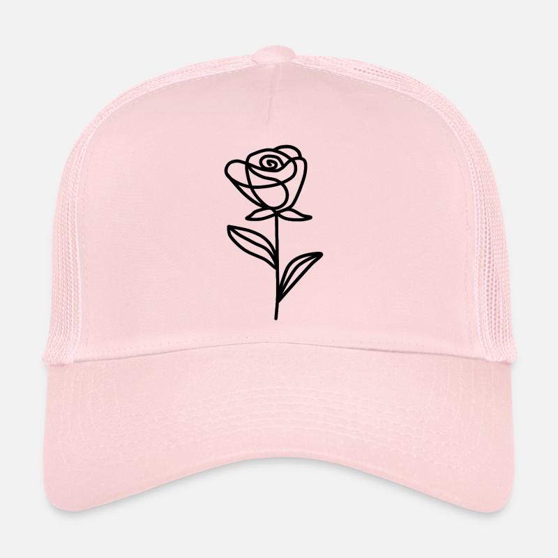 Minimalistische Rose - Trucker Cap - Hellrosa