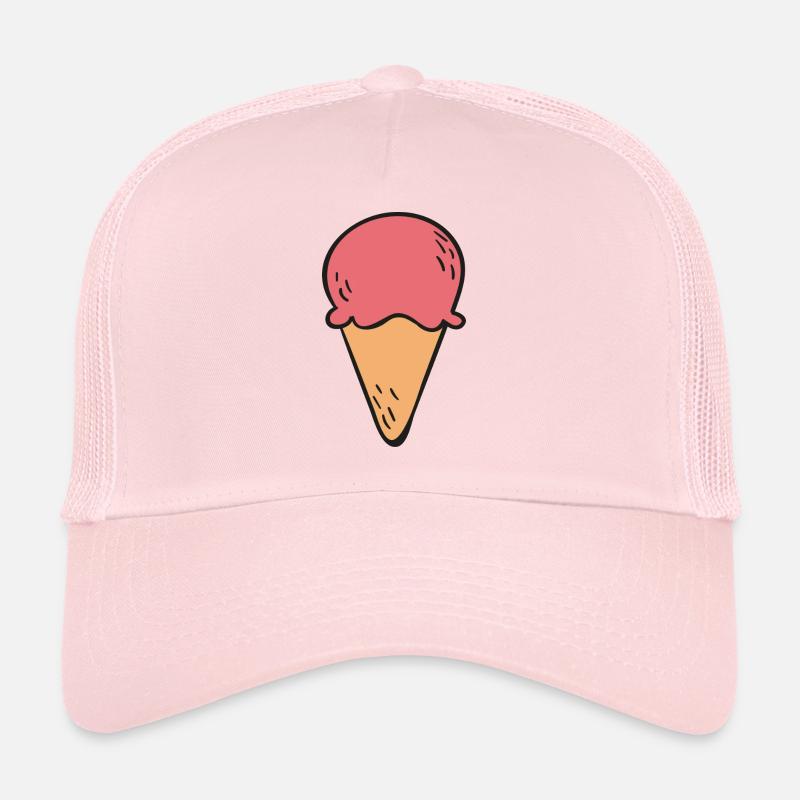 ice cream - Trucker Cap - pale pink