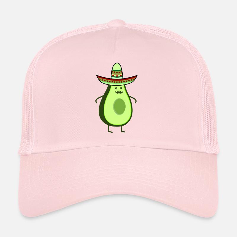 Funny mexico avocado - Trucker Cap - pale pink