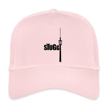 Stuggi Fernsehturm Stuttgart 0711 Kessel Motive - Trucker Cap - Hellrosa - Vorne