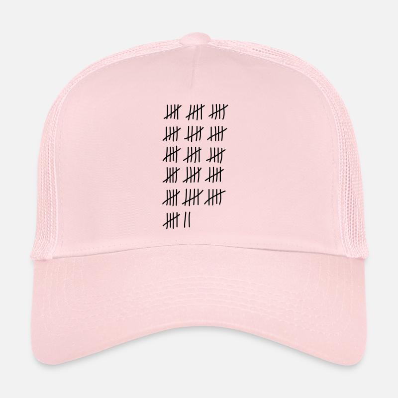 tage_zaehlen_82 - Trucker Cap - Hellrosa