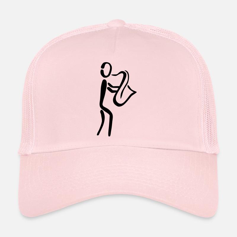 Saxophonist Saxophon - Trucker Cap - Hellrosa