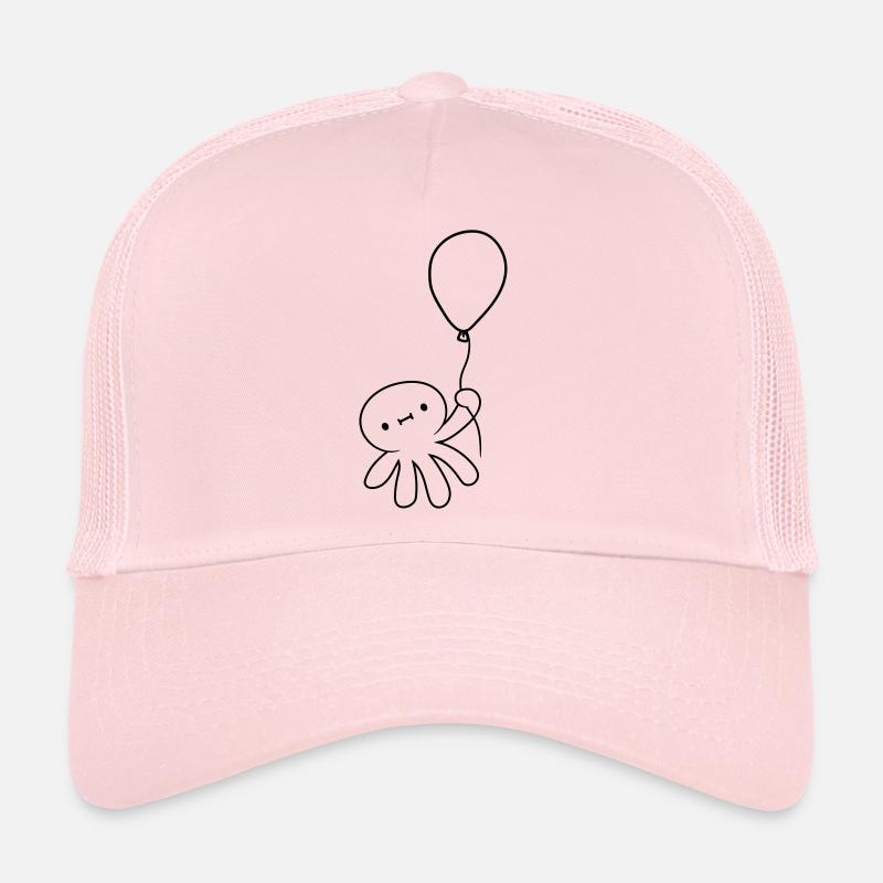 Tintenfisch schwebt davon - Trucker Cap - Hellrosa