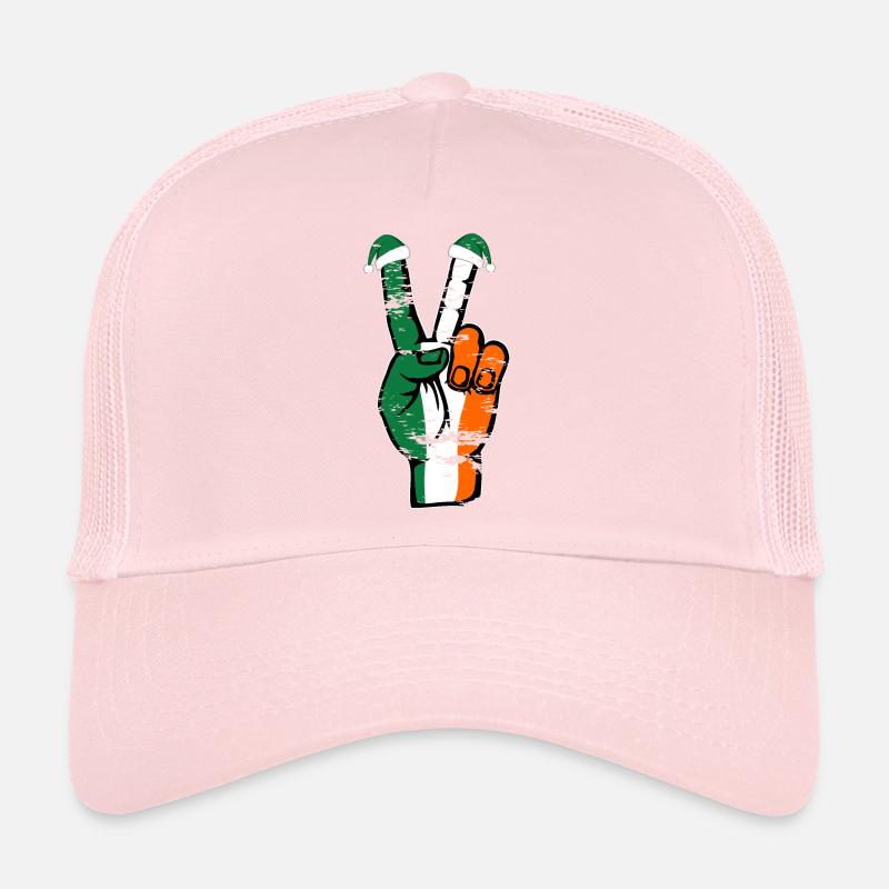 Drapeau de l’Irlande Noël Symbole de paix utilisé Casquette trucker 