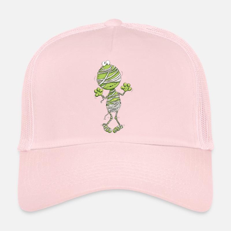 Frosch Mumie Halloween - Trucker Cap - Hellrosa