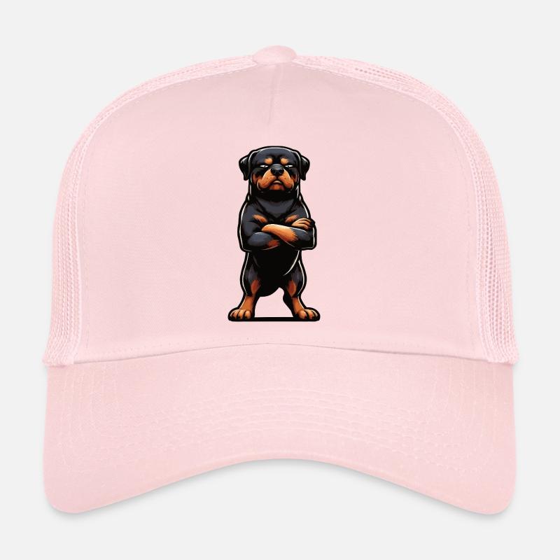 Rottweiler Rottweiler Owner Rottweiler Lovers - Trucker Cap - pale pink