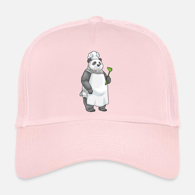 Cuisine de la spatule du cuisinier panda Casquette trucker 