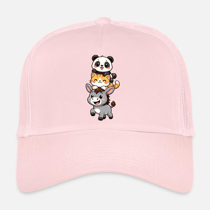 Panda, Katze, Esel Trucker Cap