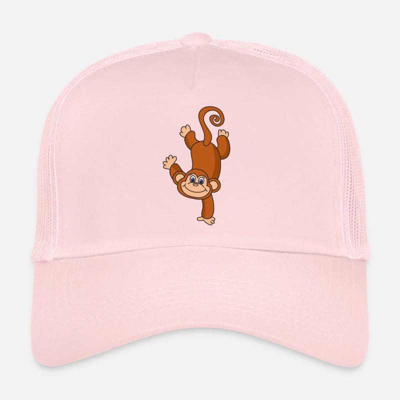 Affe - Trucker Cap - Hellrosa