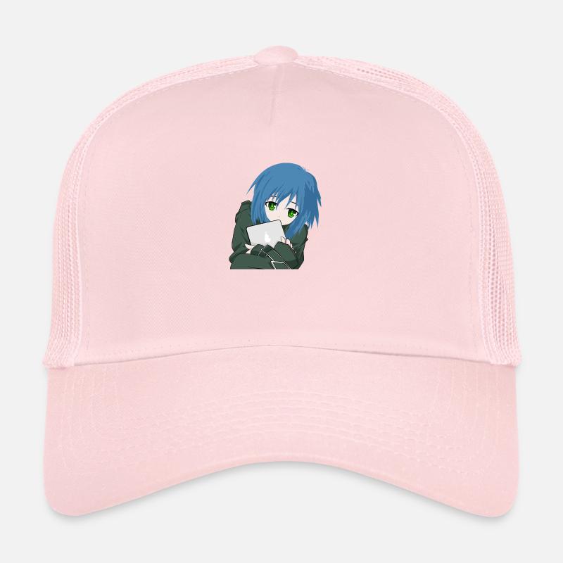 Manga Mädchen - Trucker Cap - Hellrosa