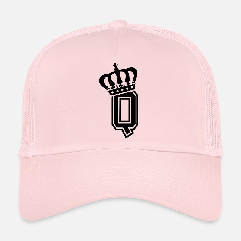 Buchstabe Q - Trucker Cap - Hellrosa