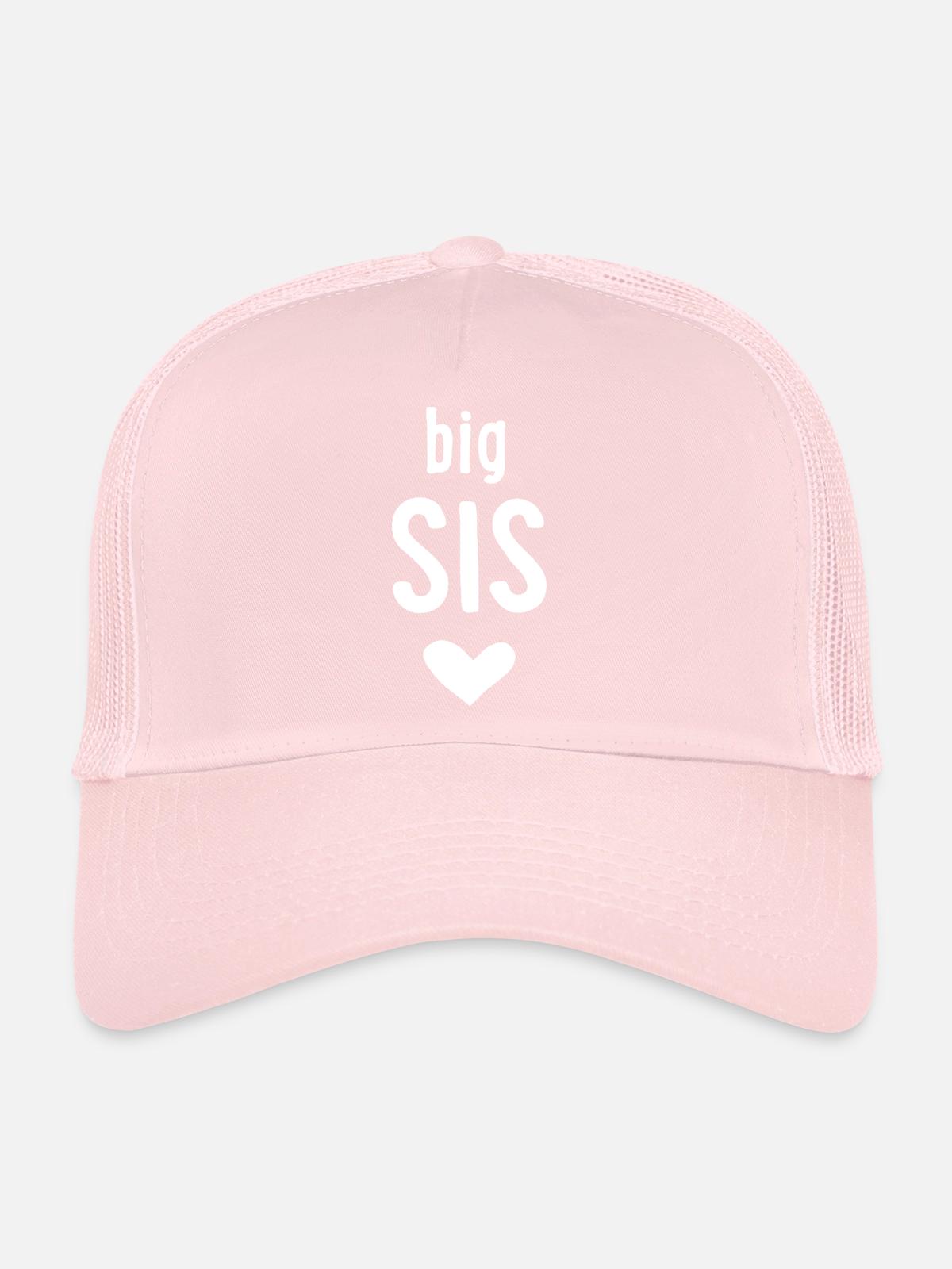 Grande Sœur - Casquette trucker - rose pâle - Devant