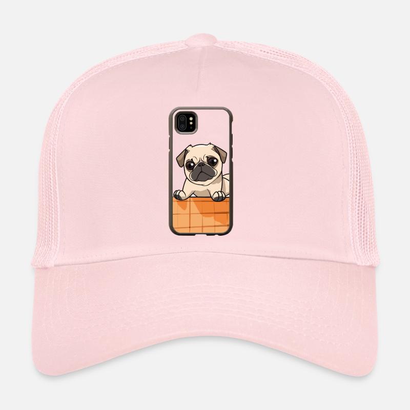 Pug on the edge – cute look Trucker Cap