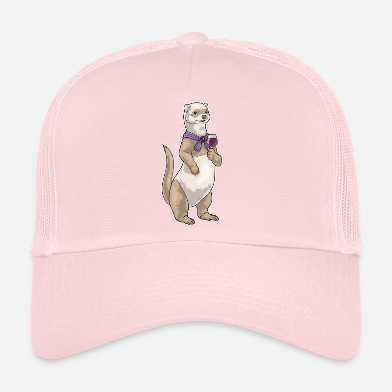 Frettchen Rotwein Trucker Cap