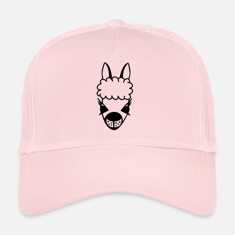 lama contour - Trucker Cap - pale pink