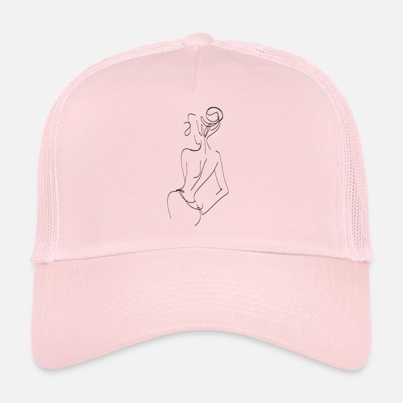 Frau Silhouette Line - Trucker Cap - Hellrosa