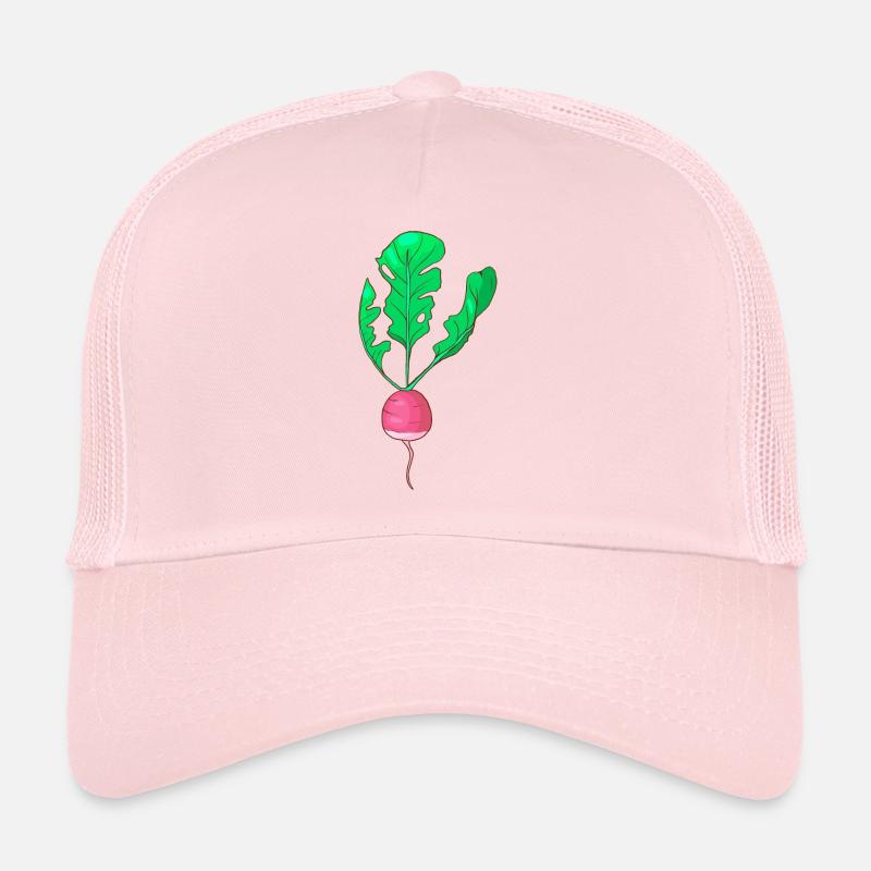 Herb nauris White rapea Kasvisrinssi - Trucker-lippis - vaaleanpunainen
