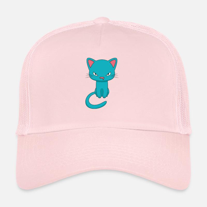 Angry Kawaii Cat Trucker Cap