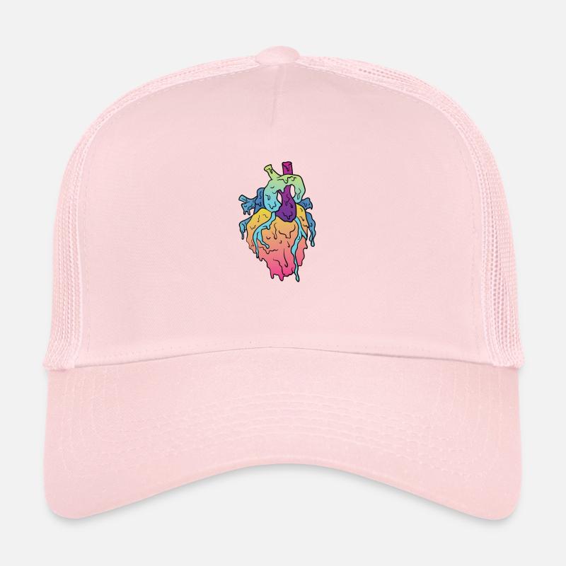 Grime Herz - Trucker Cap - Hellrosa