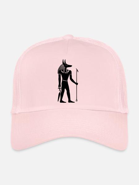 anubis egypte dieu - Casquette trucker  - rose pâle - Devant