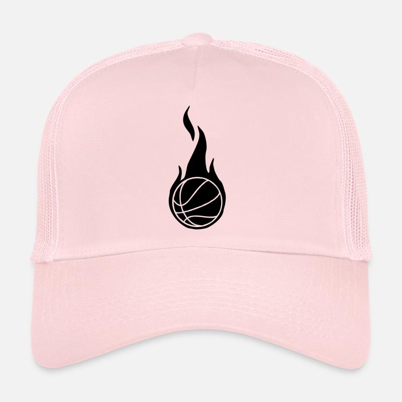 basket_1_flames_1_clr1_bw Trucker Cap