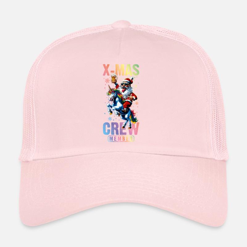 Weihnachts Crew Weihnachtsmann Einhorn Trucker Cap