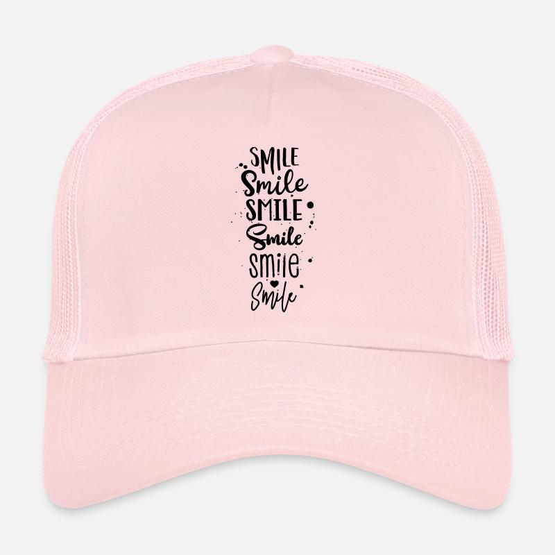 Smile in different styles - Trucker Cap - pale pink