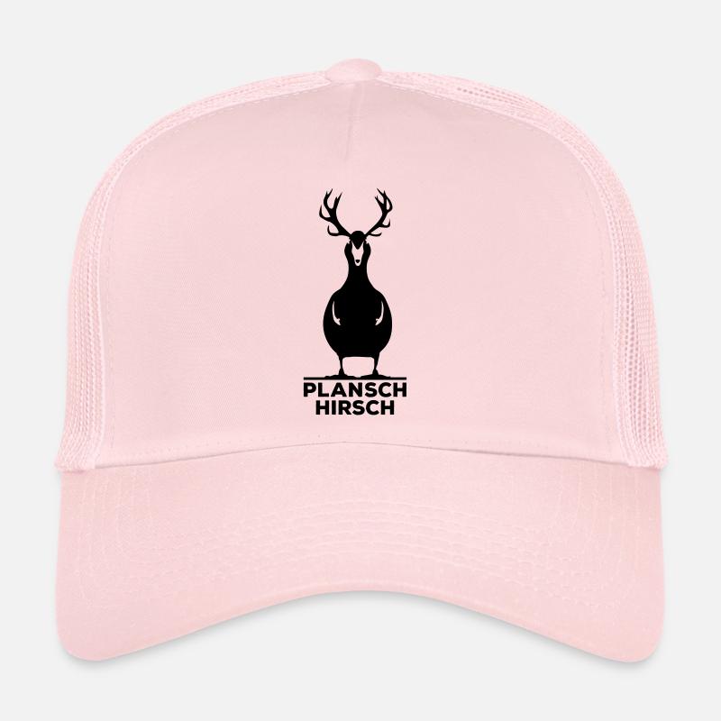 Plansch Hirsch Platzhirsch Ente planschen Geweih Trucker Cap