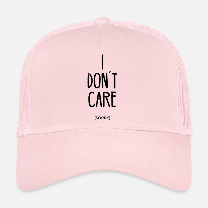 I don´t care sorry ist mir egal statement Spruch Trucker Cap