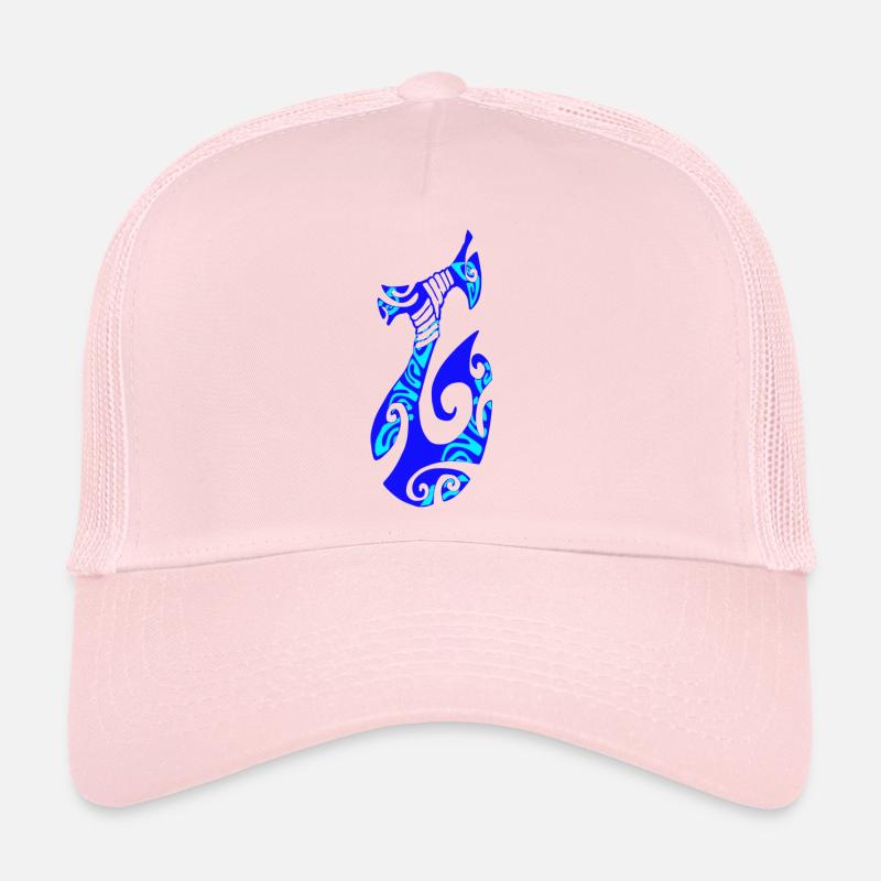 MATAU - Bleu (Hameçon polynésien) Casquette trucker 