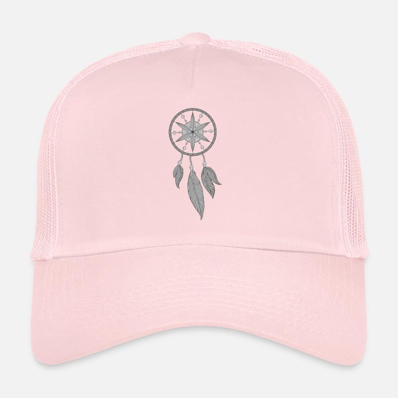 Grey Dream Catcher - Casquette trucker  - rose pâle