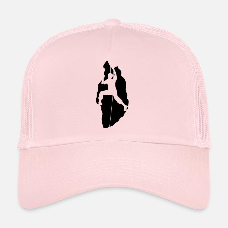 column wall climber climbing mountains high sport Trucker Cap